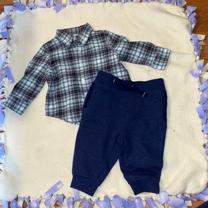 Janie and Jack long sleeved outfit